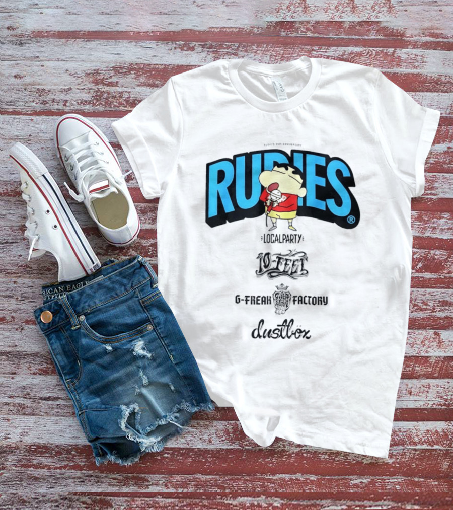 Rudies Crayon Shinchan Local Party B Freak Factory Duettrax Collaboration T-Shirt