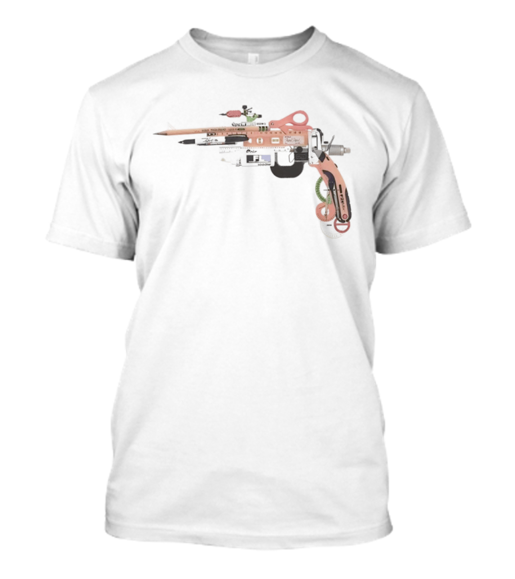 School Office Supplies Gun T-Shirt