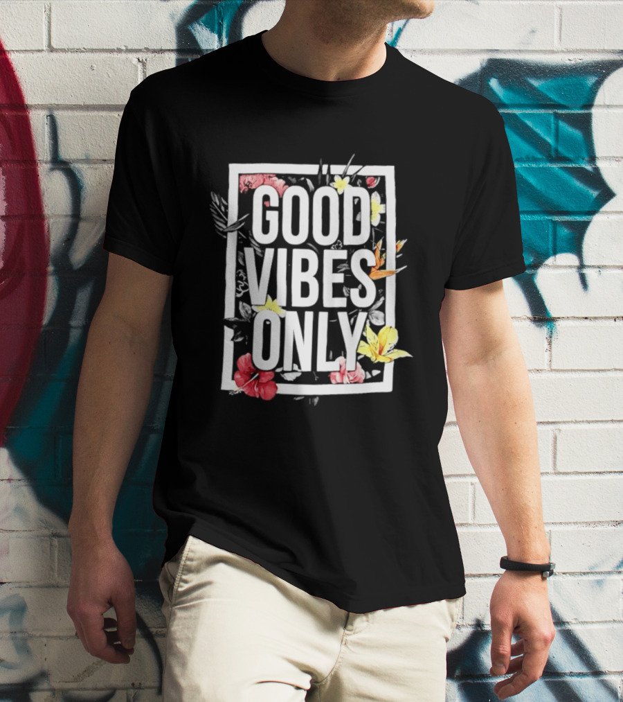 Alana Thompson Good Vibes Only Floral T-Shirt