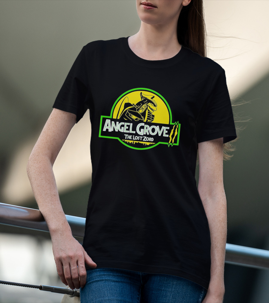 Angel Grove The Lost Zord Dinosaur Robot T-Shirt