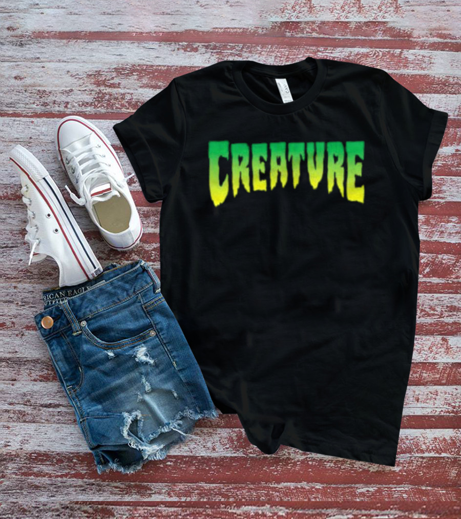 Bingo Store Creature Mens Green Yellow Gradient T-Shirt