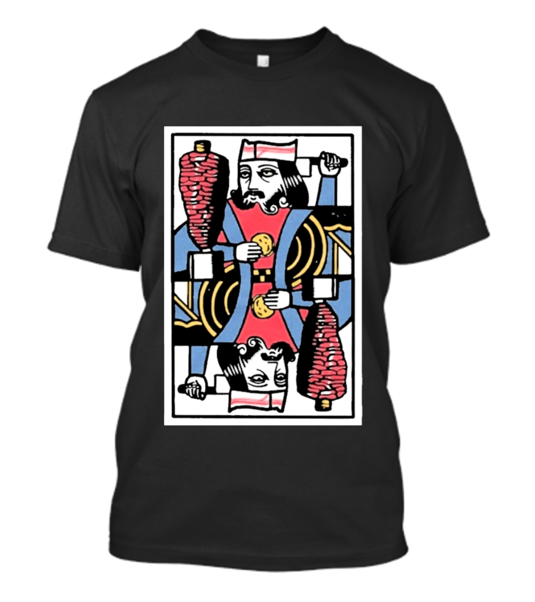 King Of Tromp Kebab Playing Card Meat Skewer Holder T-Shirt