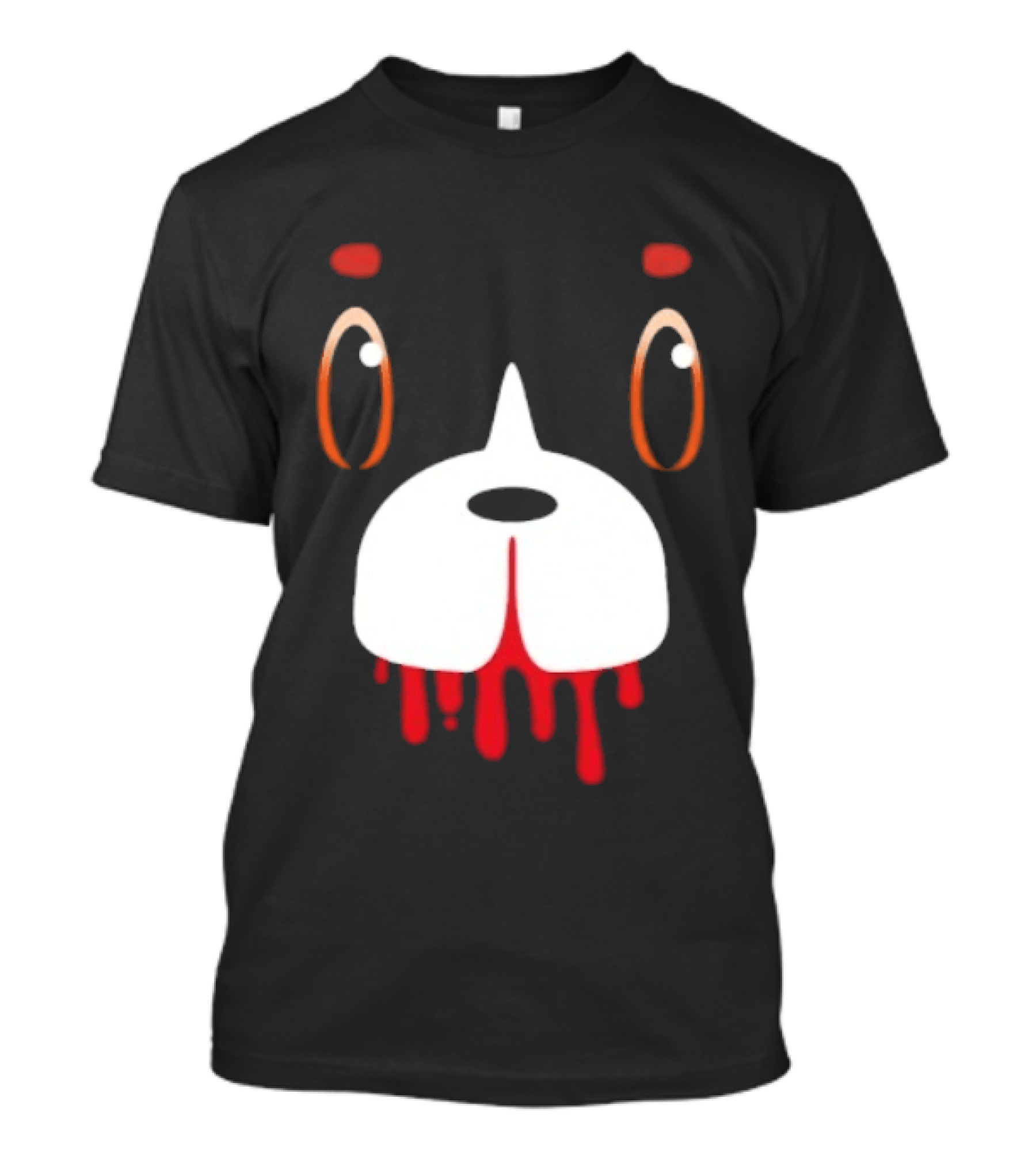 Final Space Mooncake Face Cartoon Character Dripping Red T-Shirt
