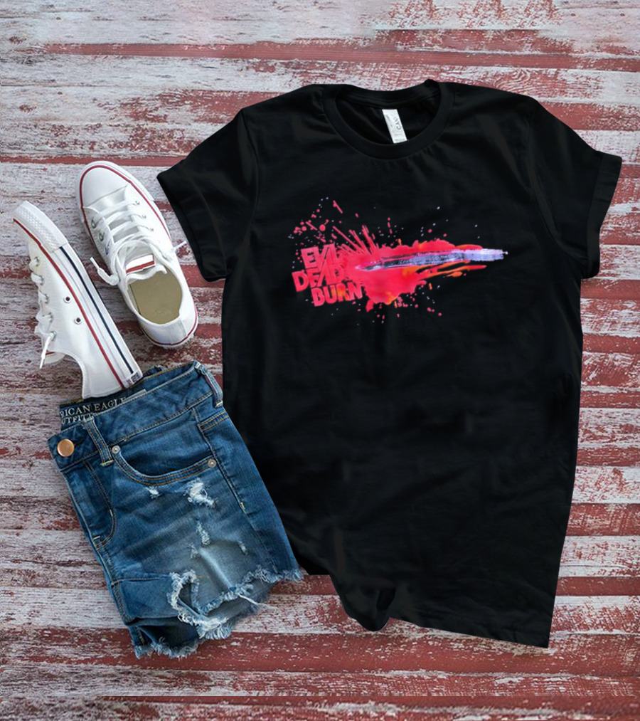 Evil Dead Burn 2026 Horror Splatter Blade T-Shirt
