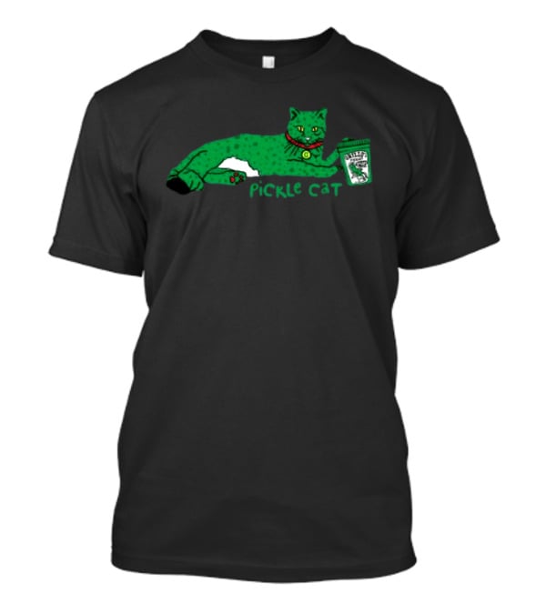 Grillos Pickle Cat With Grillos Pickles Jar T-Shirt