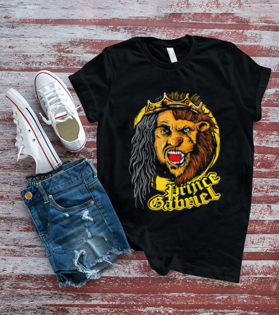 Prince Gabriel Regal Lion Face Crown Majesty T-Shirt