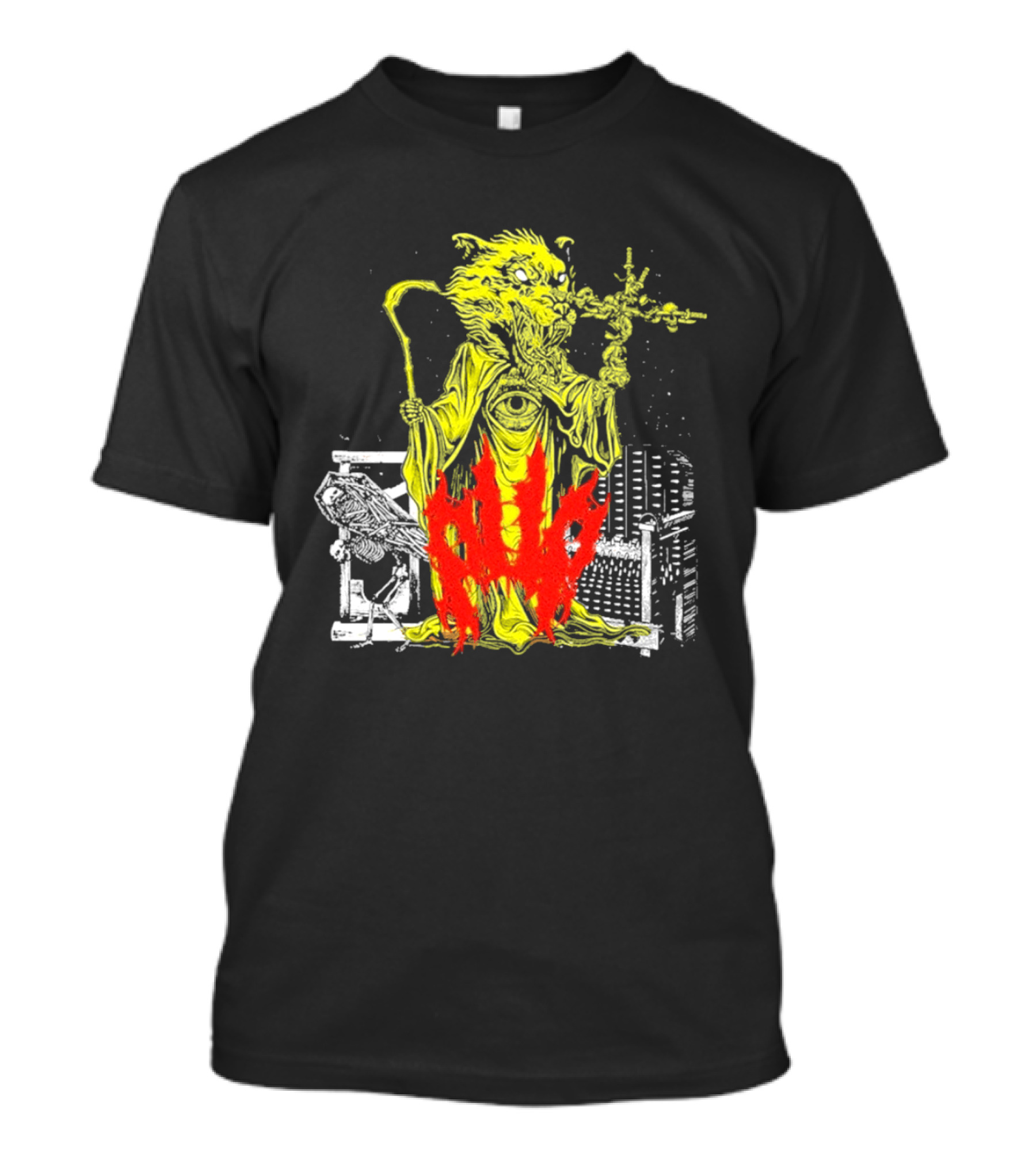 Pup Demon Prince Wizard Staff Fantasy T-Shirt