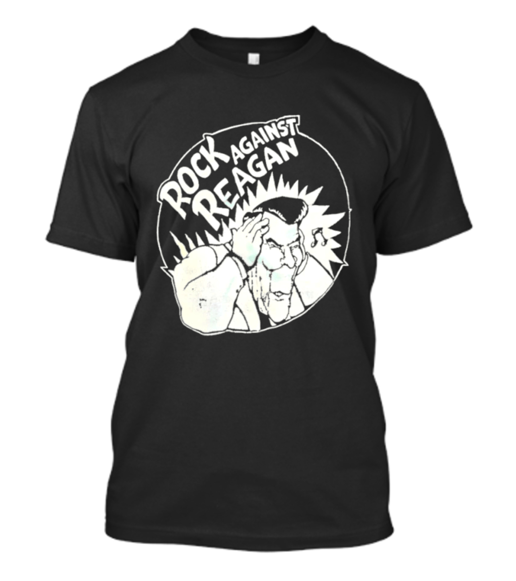 Rock Against Reagan Punk Protest 80s Political Movement T-Shirt