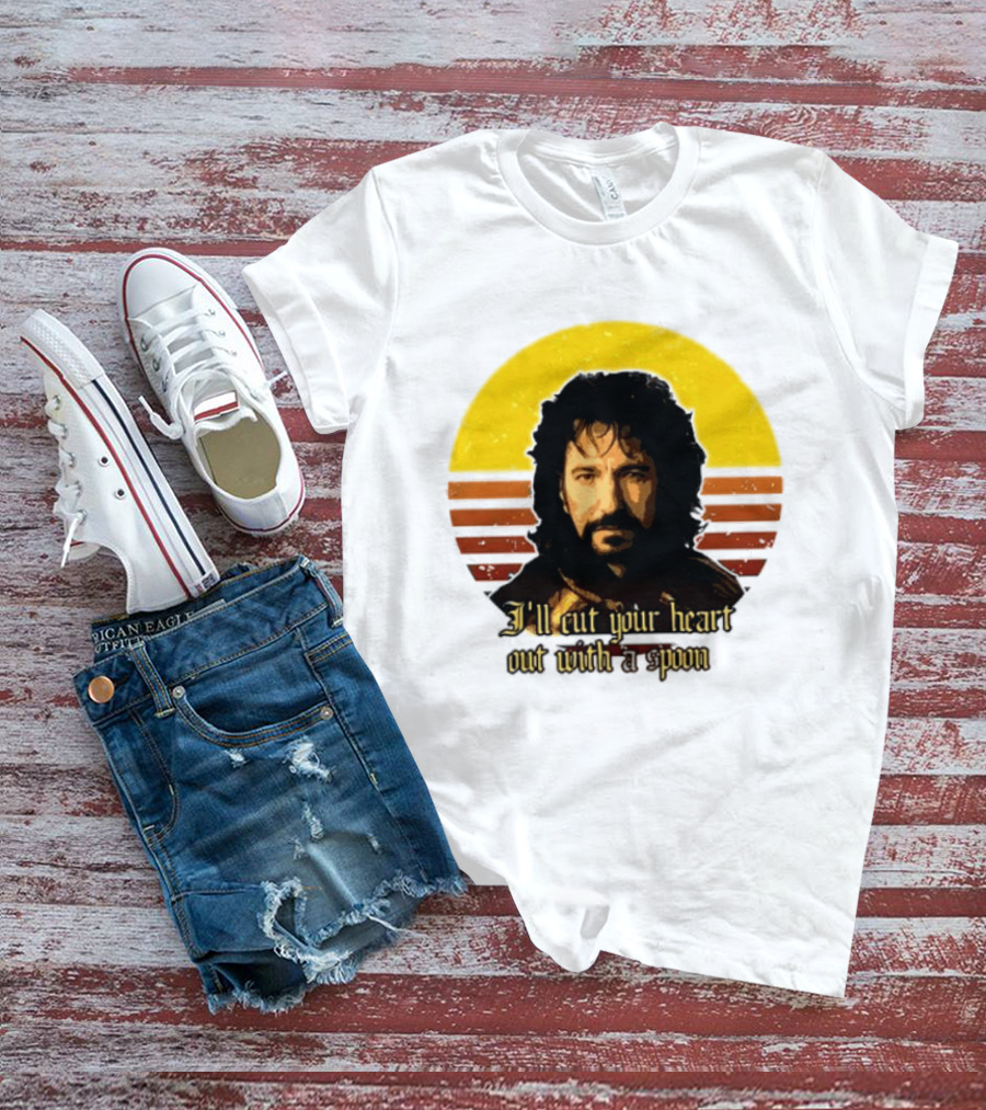 Alan Rickman I'll Cut Your Heart Out With A Spoon T-Shirt