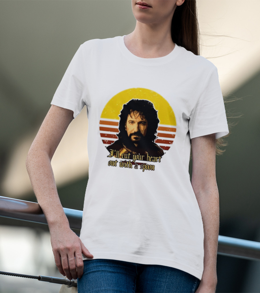 Alan Rickman I'll Cut Your Heart Out With A Spoon T-Shirt