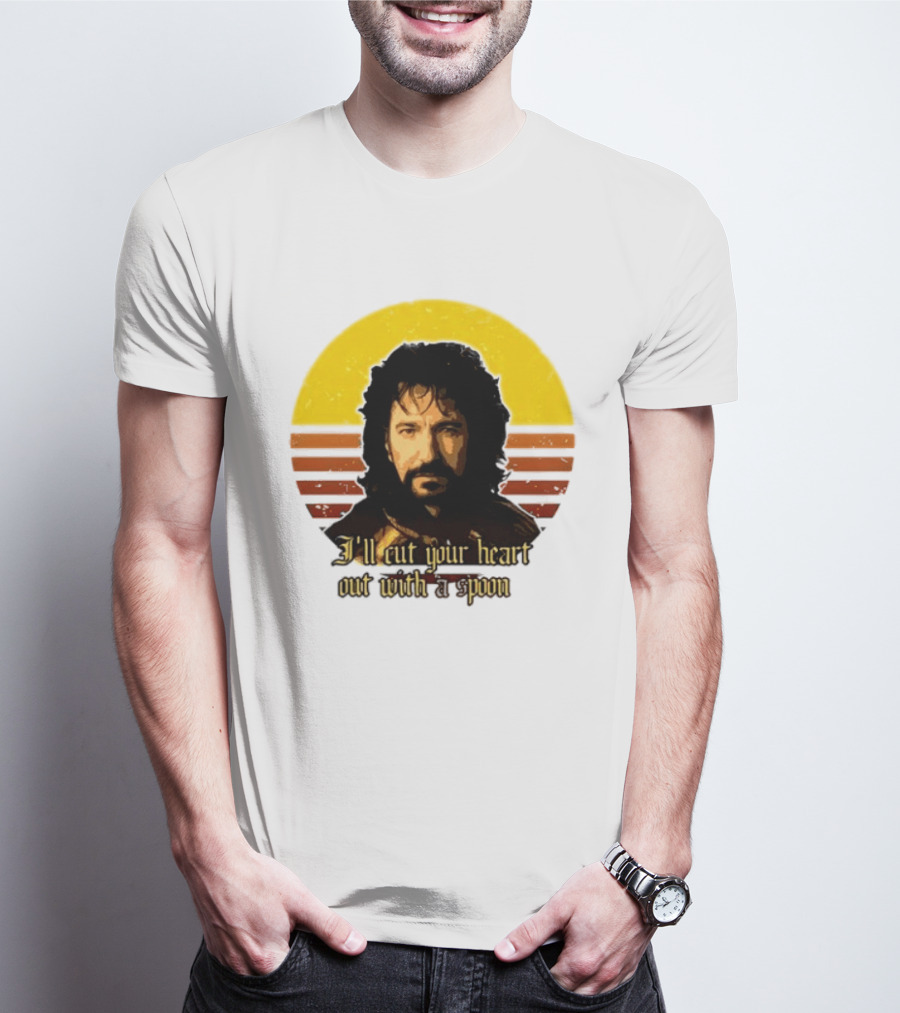 Alan Rickman I'll Cut Your Heart Out With A Spoon T-Shirt