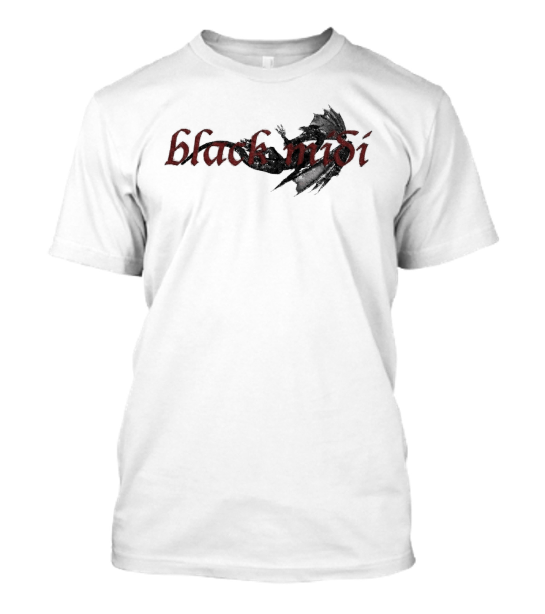 Black Midi Gothic T-Shirt
