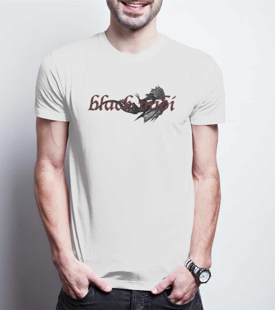Black Midi Gothic T-Shirt