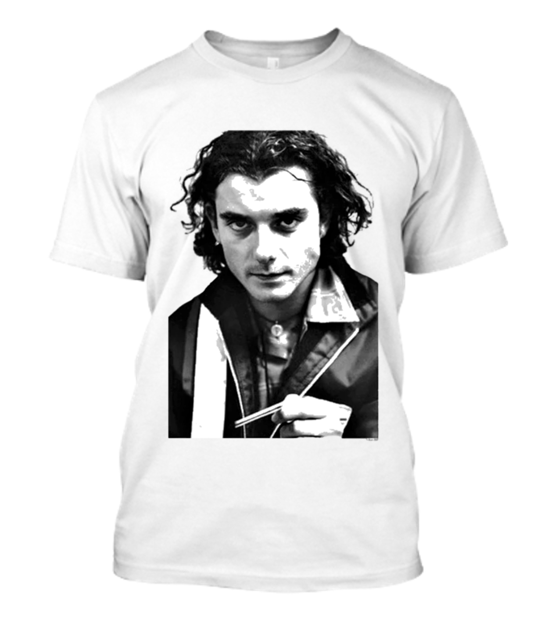 Bush Gavin Rossdale Black White Photo T-Shirt