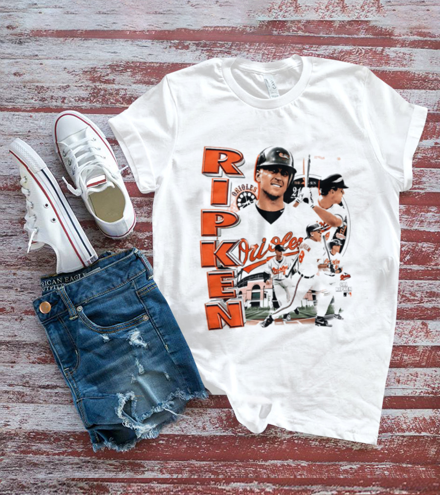 Ripken Baltimore Orioles MLB 2026 Collage Baseball Themed Fan Wear T-Shirt