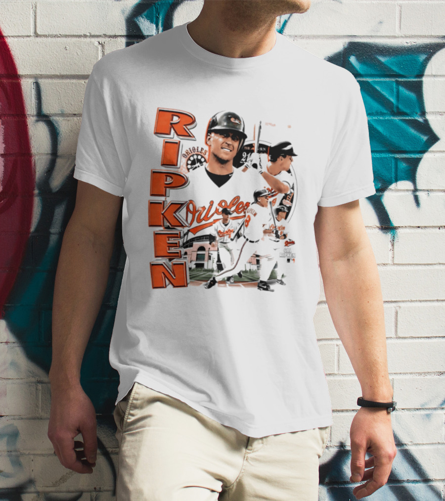 Ripken Baltimore Orioles MLB 2026 Collage Baseball Themed Fan Wear T-Shirt