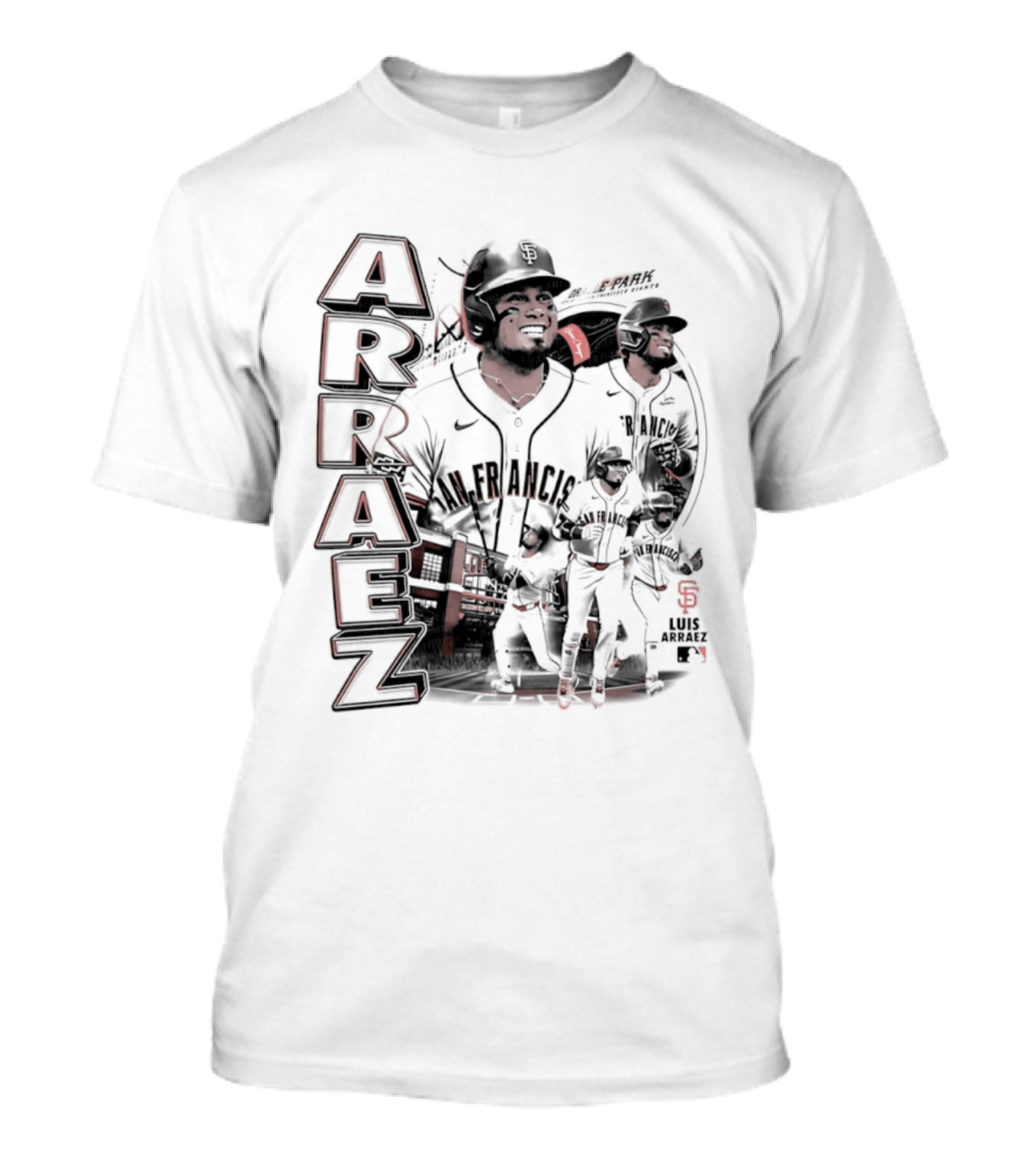 San Francisco Giants Luis Arraez MLB 2026 Collage T-Shirt