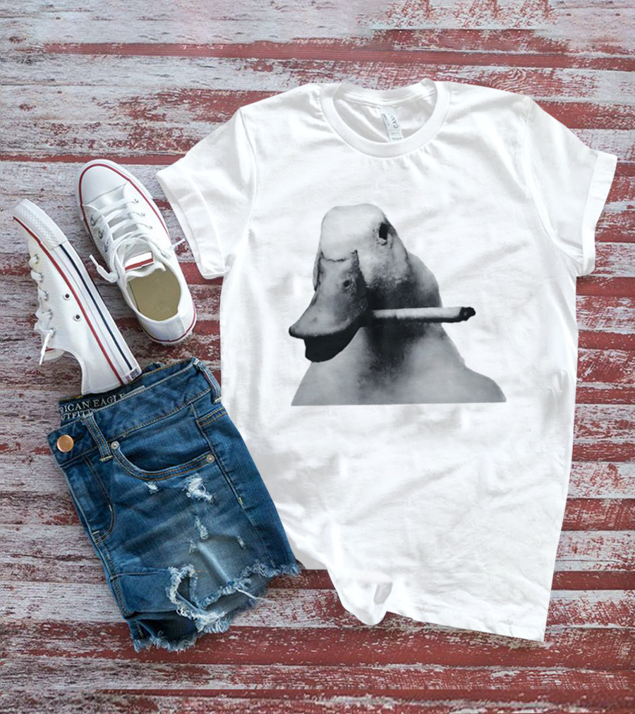 Duck With Cigarette Meme Smoking Duck Meme T-Shirt