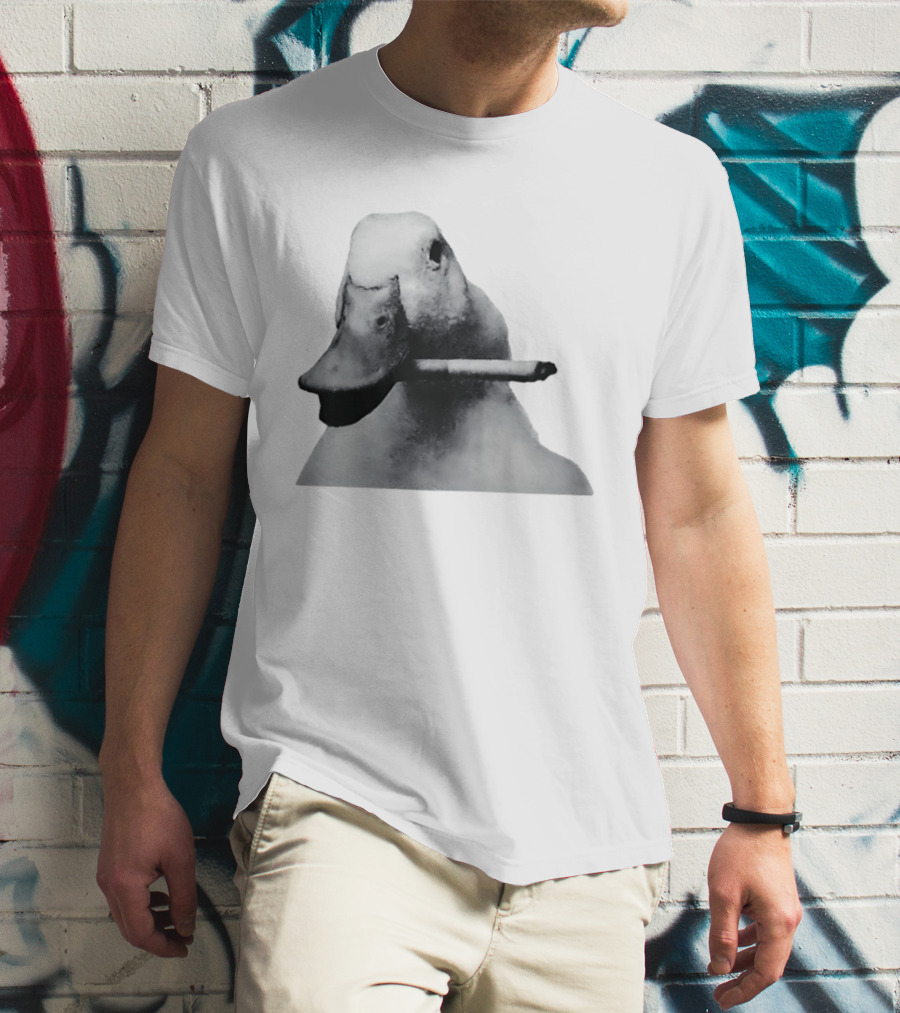 Duck With Cigarette Meme Smoking Duck Meme T-Shirt
