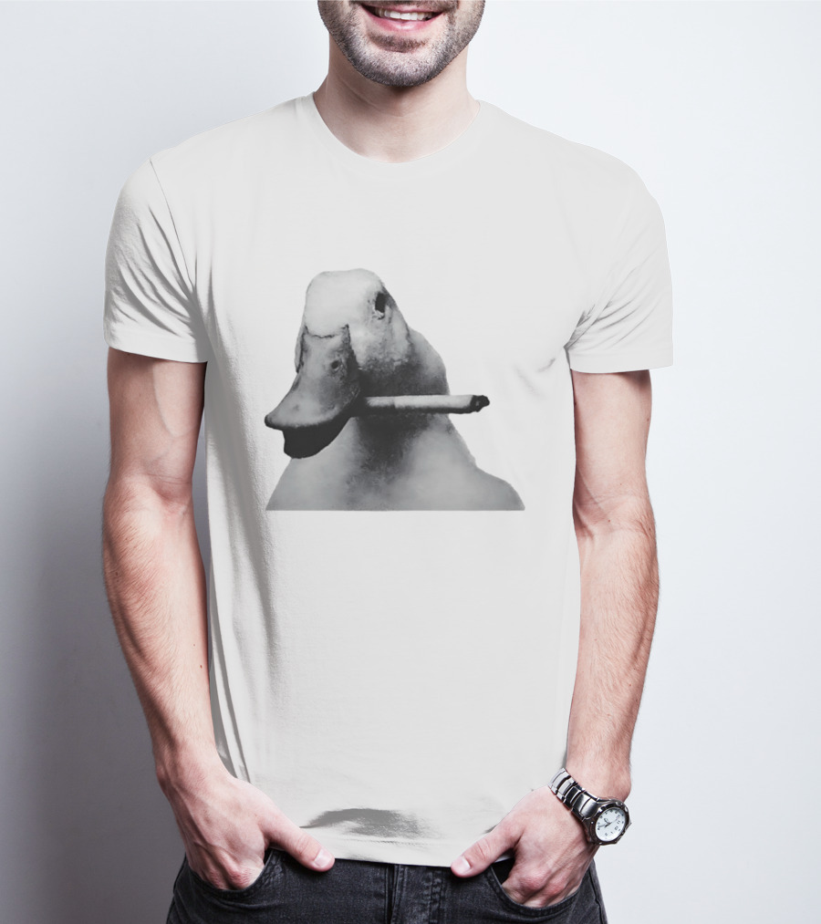 Duck With Cigarette Meme Smoking Duck Meme T-Shirt