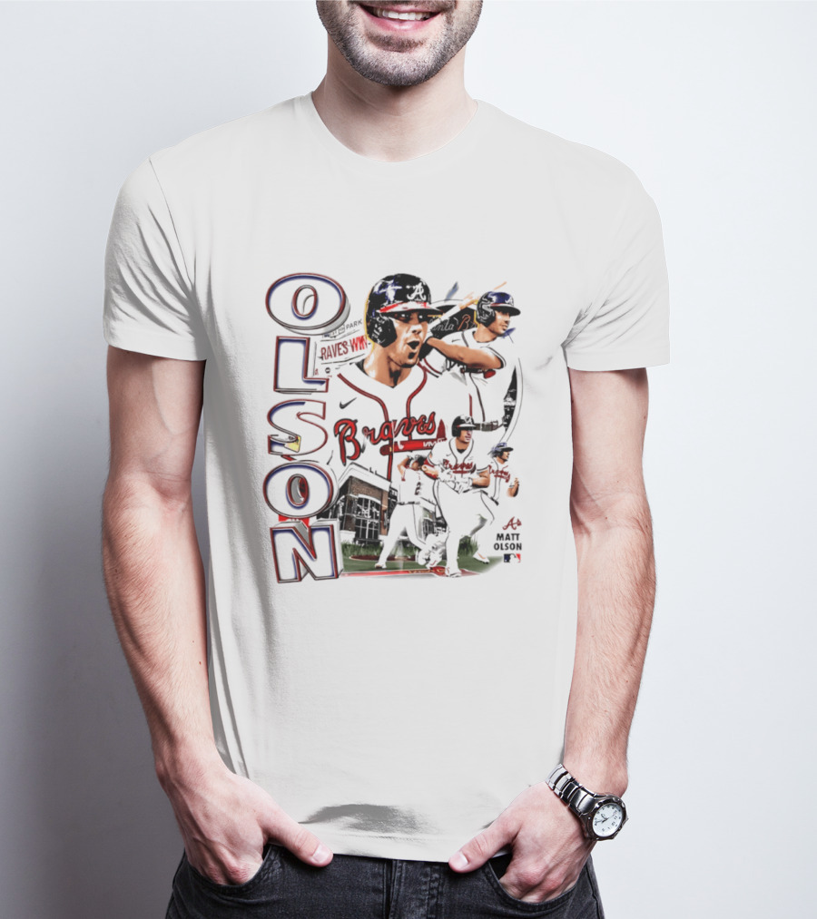 Matt Olson Braves 2026 MLB Collage Nike Swingman T-Shirt