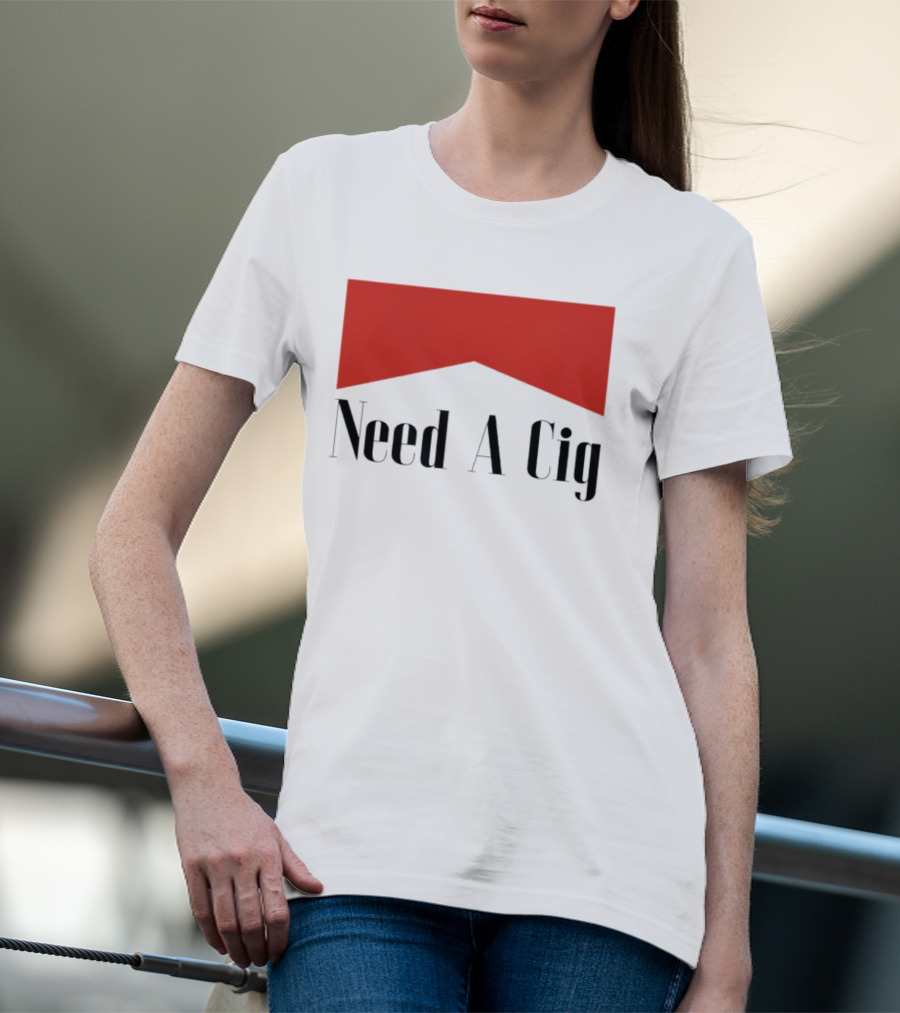Need A Cig Marlboro Red Chevron T-Shirt