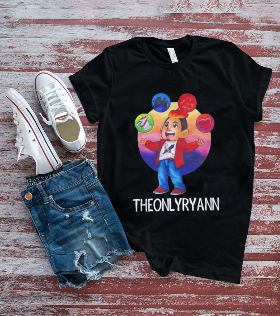 THEONLYRYANN Colorful Iconic YouTuber Gaming T-Shirt
