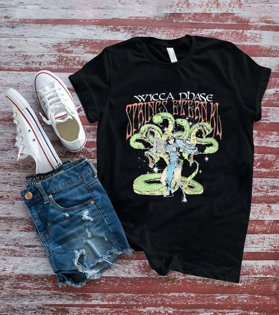Wicca Phase Springs Eternal Mystic Protector Serpent Warrior T-Shirt