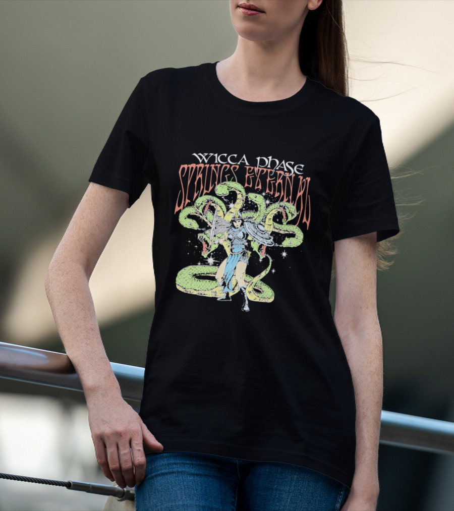 Wicca Phase Springs Eternal Mystic Protector Serpent Warrior T-Shirt