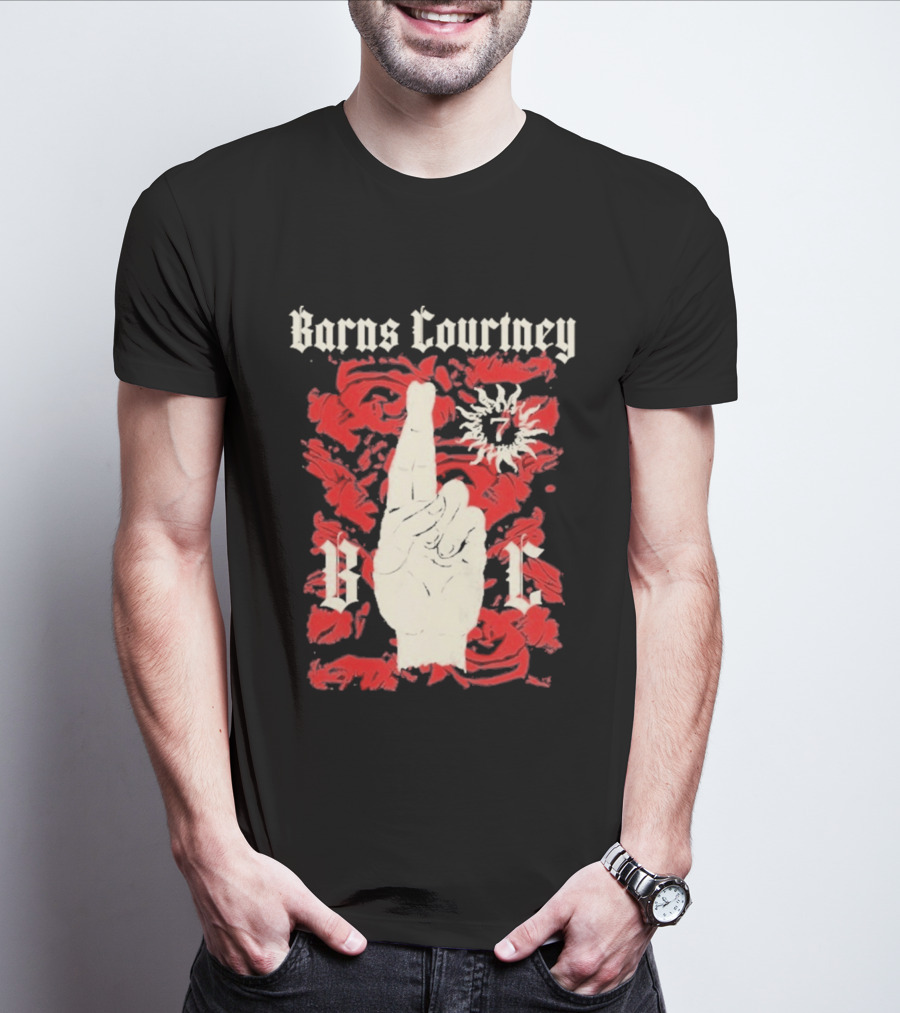 Barns Courtney Icon Roses Crossed Fingers V I C T-Shirt