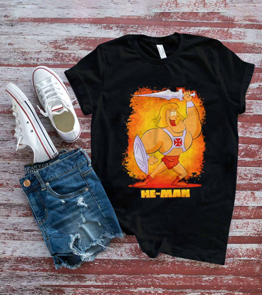 He Man Power Sword Masters Of The Universe Retro 80s T-Shirt