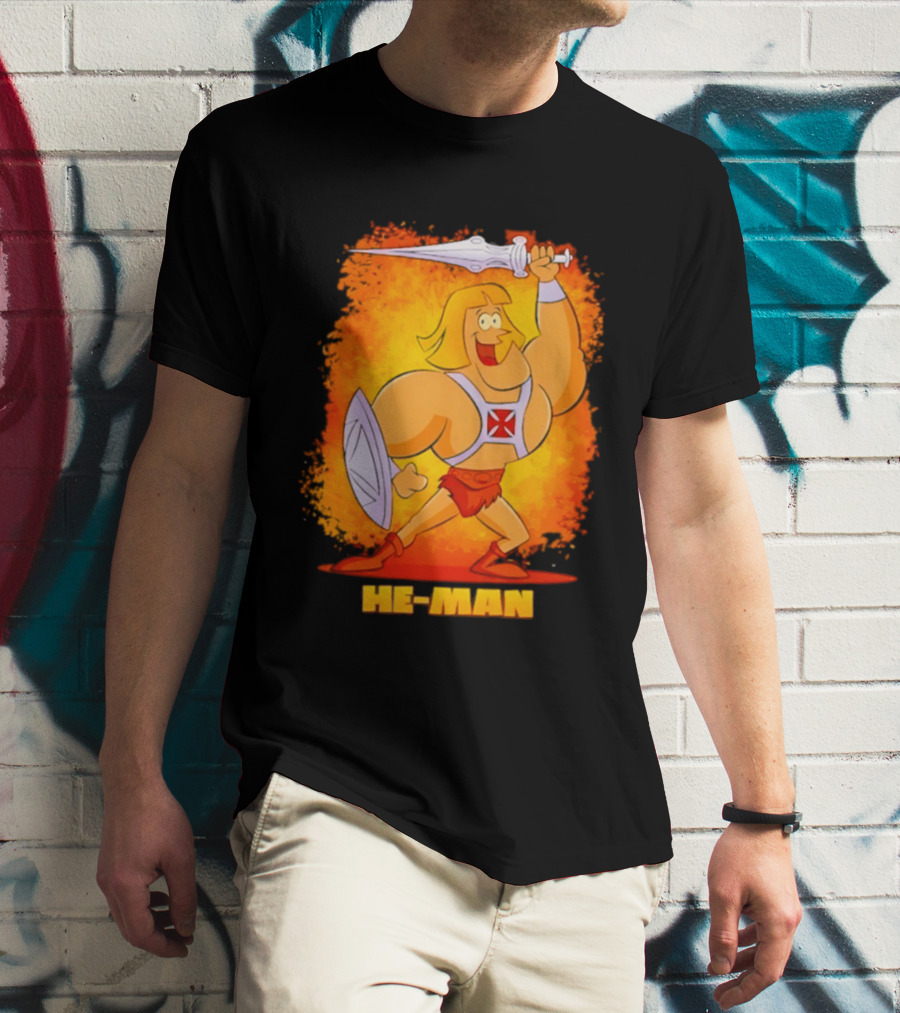 He Man Power Sword Masters Of The Universe Retro 80s T-Shirt