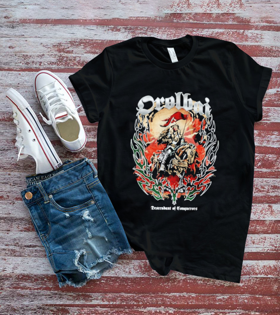 Orolbai Myktybek Descendant Of Conquerors Flame Warrior T-Shirt