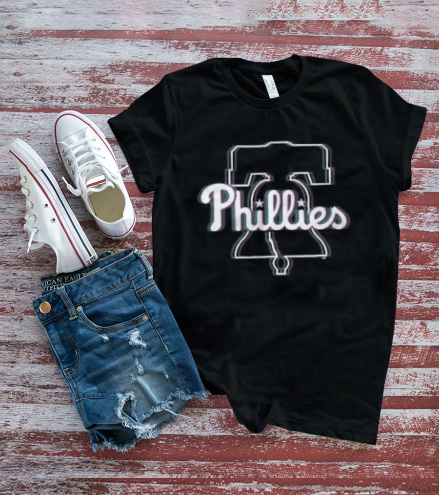 Philadelphia Phillies Bell Glitch T-Shirt