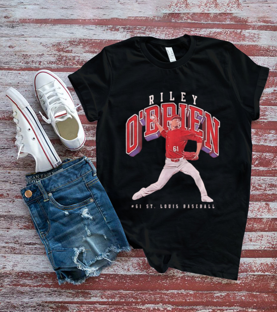 Riley O'Brien 61 Baseball 2026 St. Louis Collegiate T-Shirt