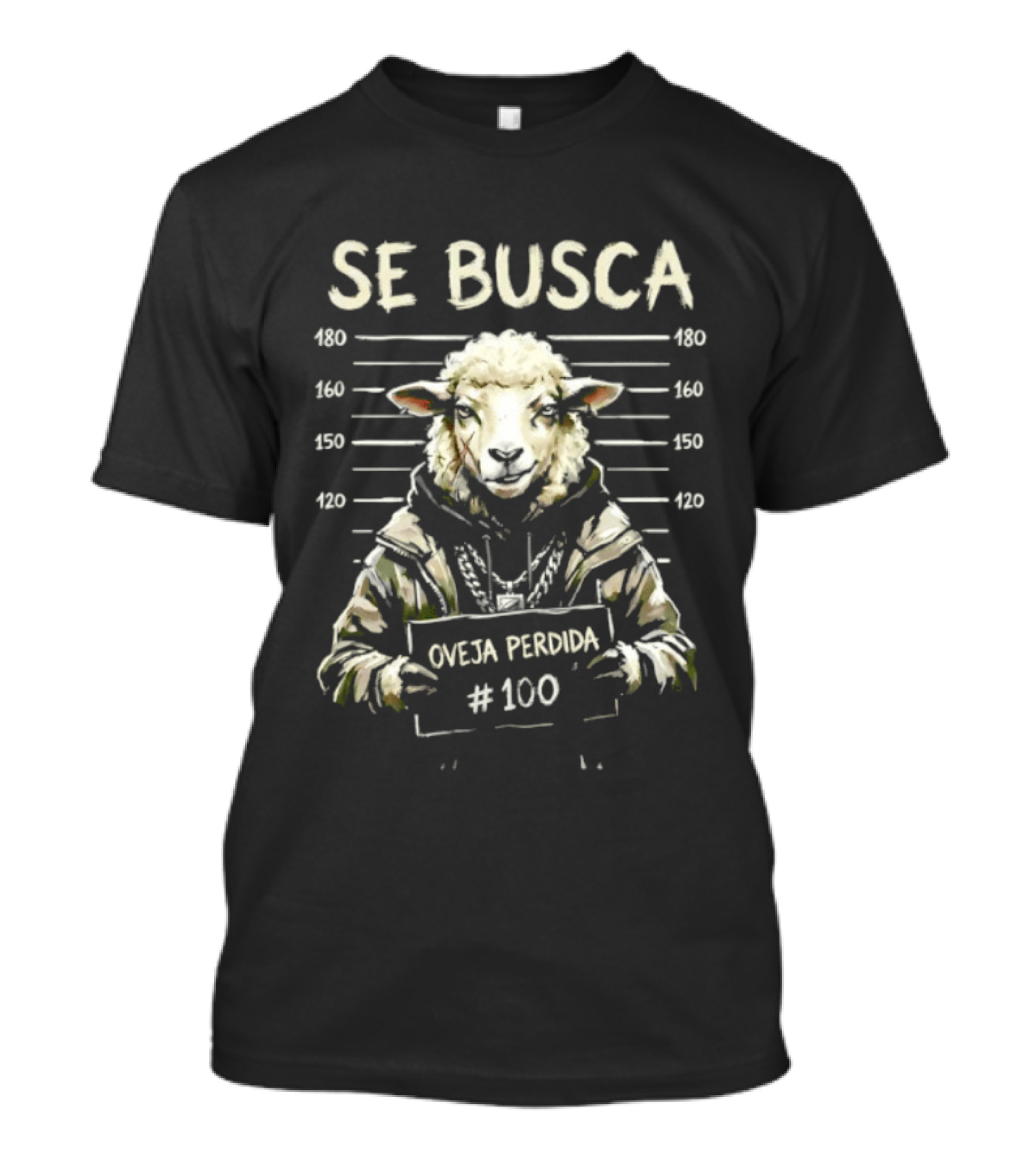 Se Busca Oveja Perdida 100 Shot T-Shirt
