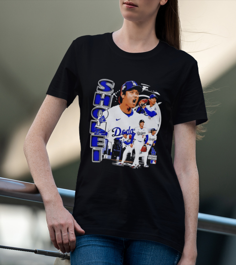 Shohei Ohtani Los Angeles Dodgers MLB 2026 Dodgers Collage T-Shirt