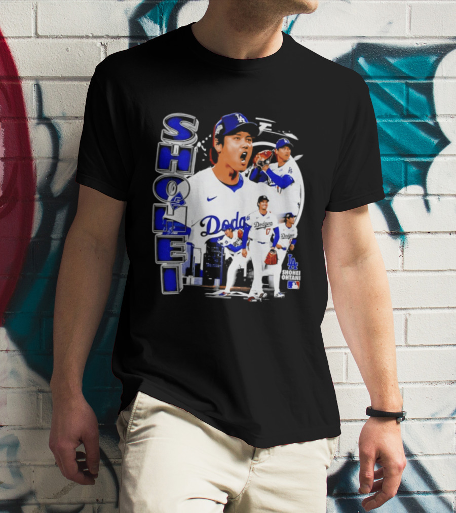 Shohei Ohtani Los Angeles Dodgers MLB 2026 Dodgers Collage T-Shirt