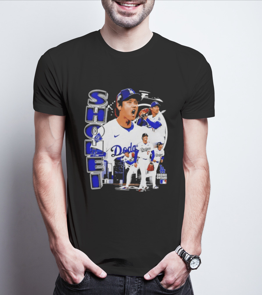 Shohei Ohtani Los Angeles Dodgers MLB 2026 Dodgers Collage T-Shirt