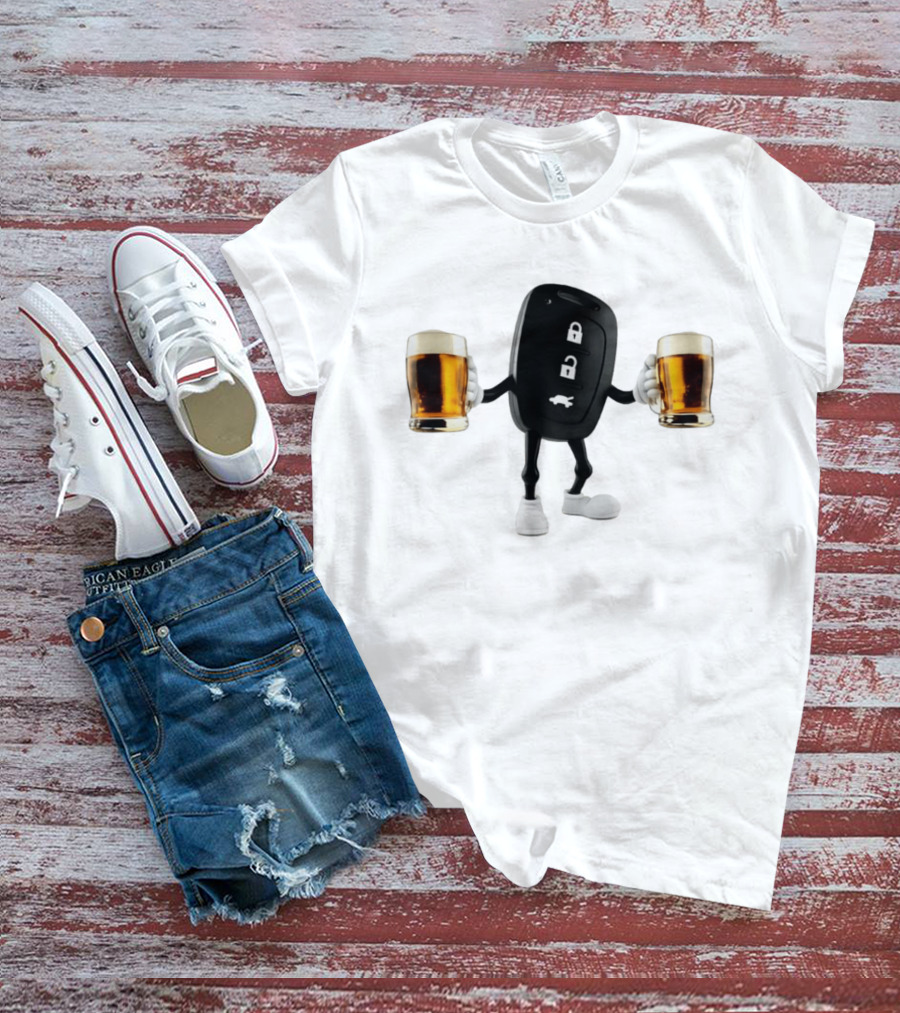 Car Keys Beer S Lock Unlock Funny Meme T-Shirt