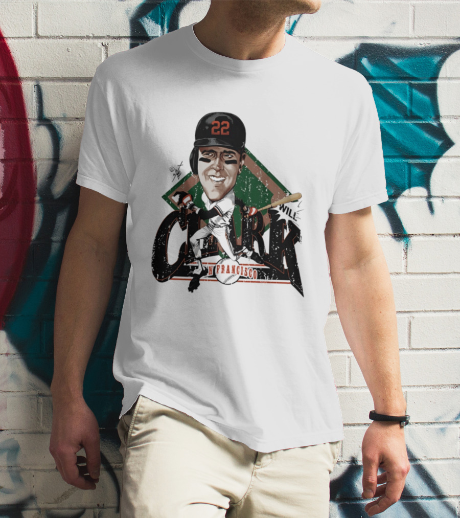 Will Clark San Francisco Giants 22 Bruce Stark Caricature T-Shirt