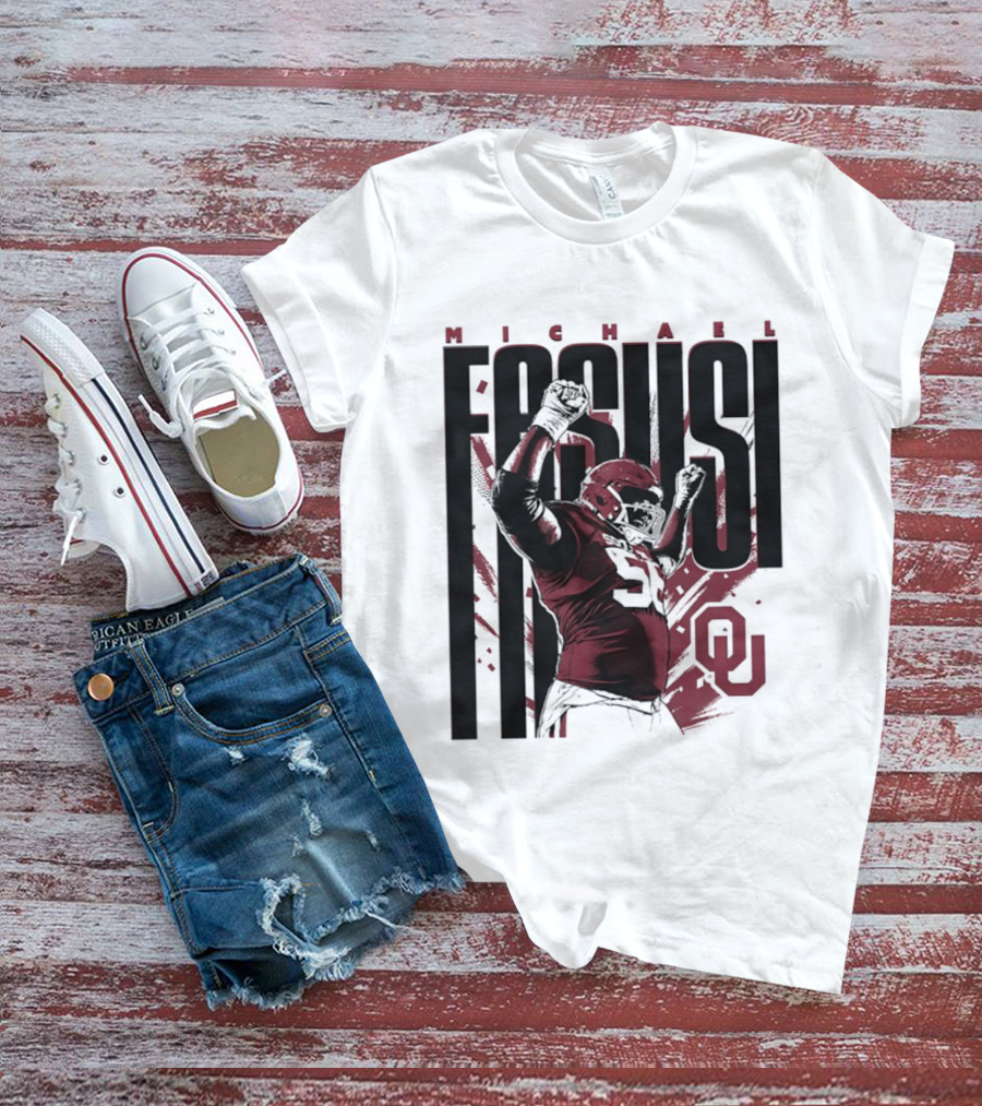 Michael Fasusi Oklahoma Sooners Football NCAA Player OU T-Shirt