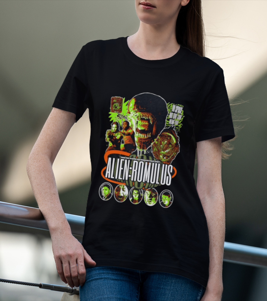 Alien Romulus Horror In Space No One Can Hear You T-Shirt