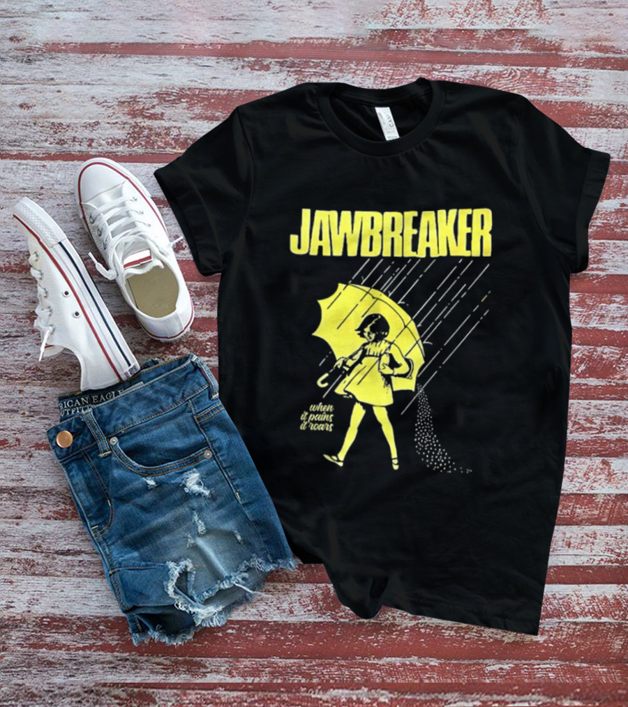 Jawbreaker When It Pains It Roars 2025 Japan Autumn Umbrella Girl T-Shirt