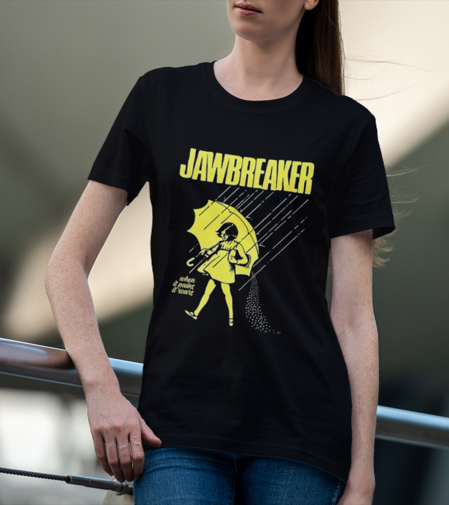 Jawbreaker When It Pains It Roars 2025 Japan Autumn Umbrella Girl T-Shirt