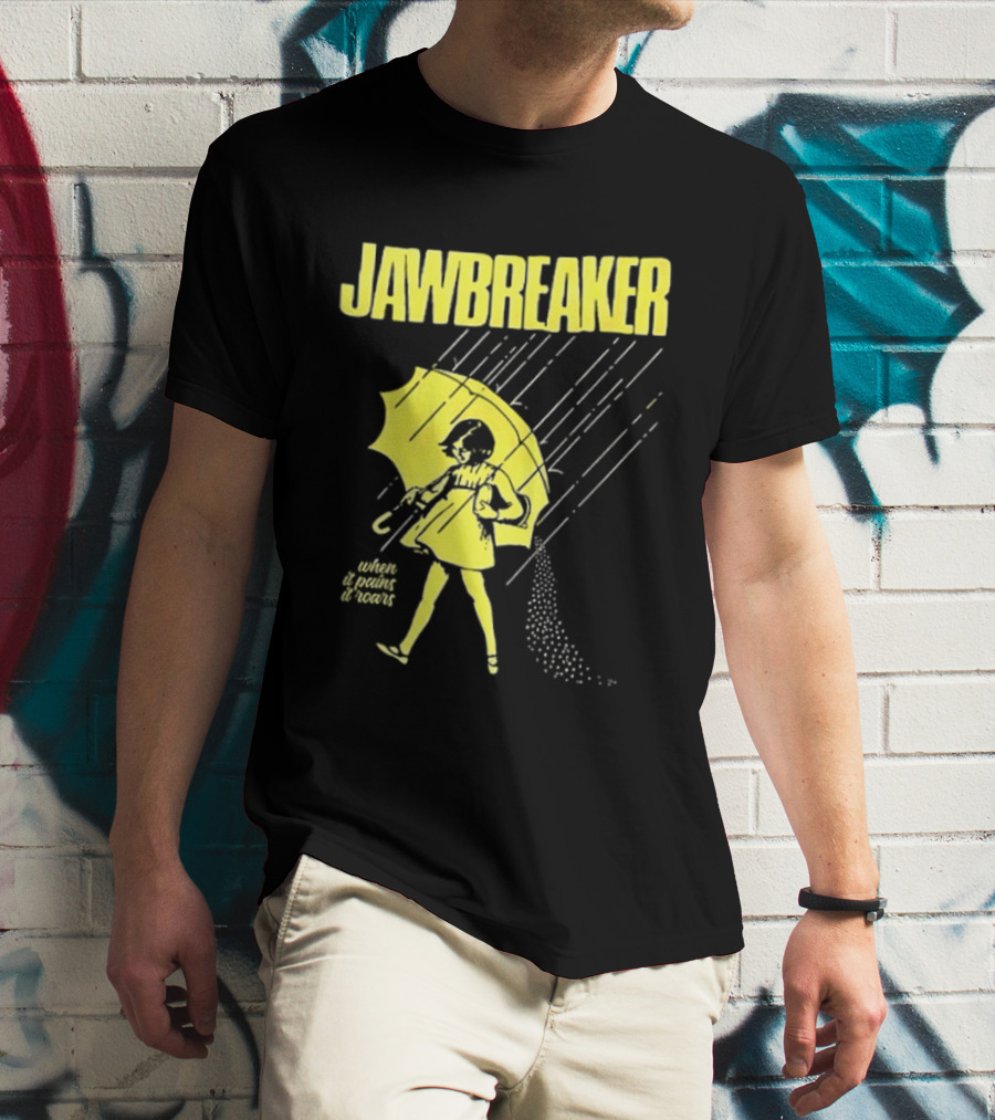 Jawbreaker When It Pains It Roars 2025 Japan Autumn Umbrella Girl T-Shirt
