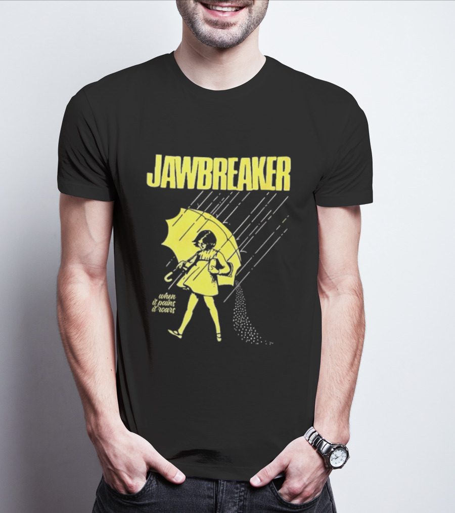 Jawbreaker When It Pains It Roars 2025 Japan Autumn Umbrella Girl T-Shirt