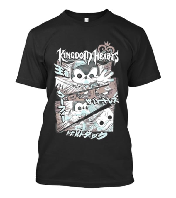 Kingdom Hearts Mickey Mouse Donald Duck Heartless Fantasia Magic Light T-Shirt