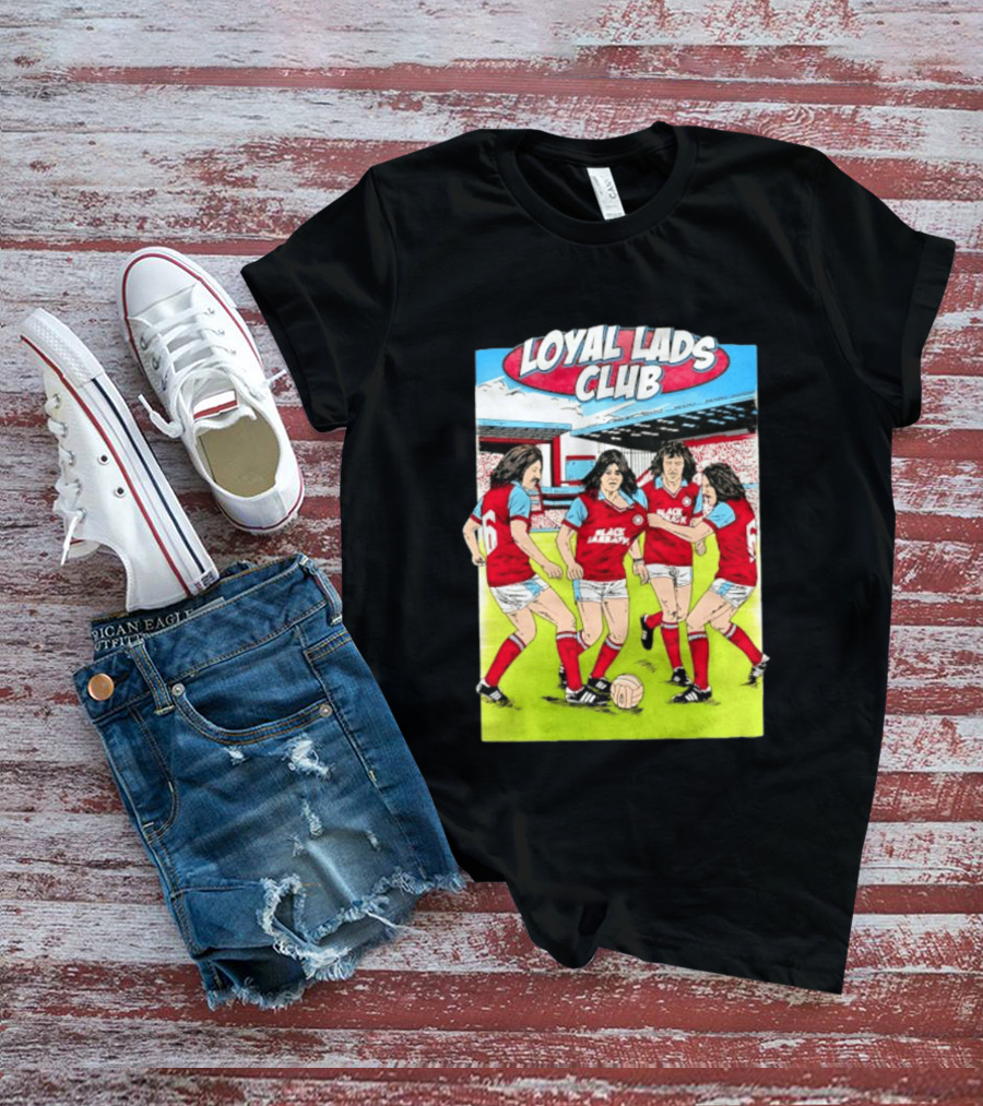 Loyal Lads Club Black Sabbath Heavy Metal Football Team Retro Comic T-Shirt