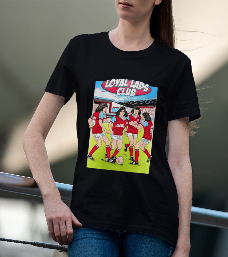 Loyal Lads Club Black Sabbath Heavy Metal Football Team Retro Comic T-Shirt